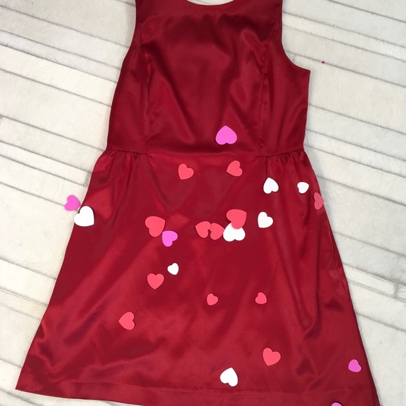 Gap structured red satin, holiday fit and flare, party dress Size 12 - Picture 11 of 15